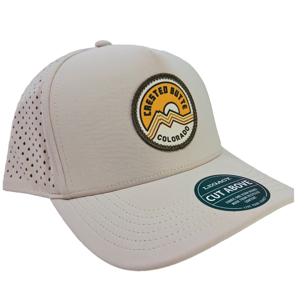 NEW Crested Butte Colorado Trucker Mesh Snapback Hat‎ Gray Legacy Brand
